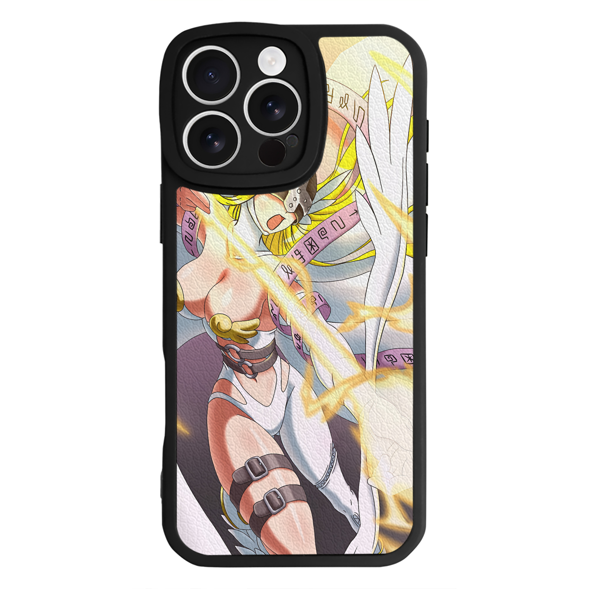 （画像用） Digimon デジタルモンスター/デジモン 【iPhone 16シリーズ対応】シリコンスマホケース（レザー調） 材質：シリコン